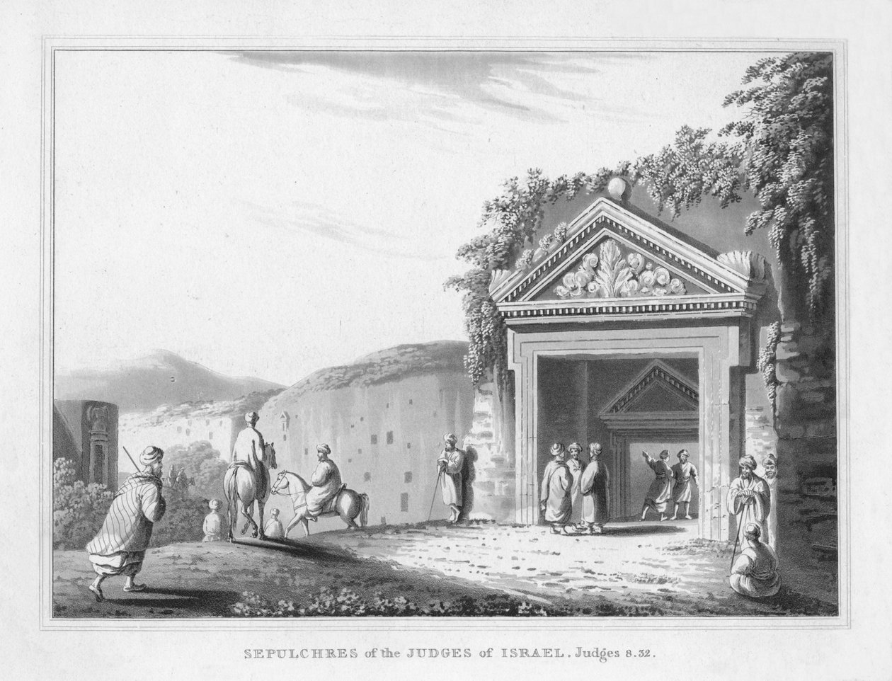 Izrael bíráinak sírjai. Bírák 8.32., 1830 alkotó: J. Clarke