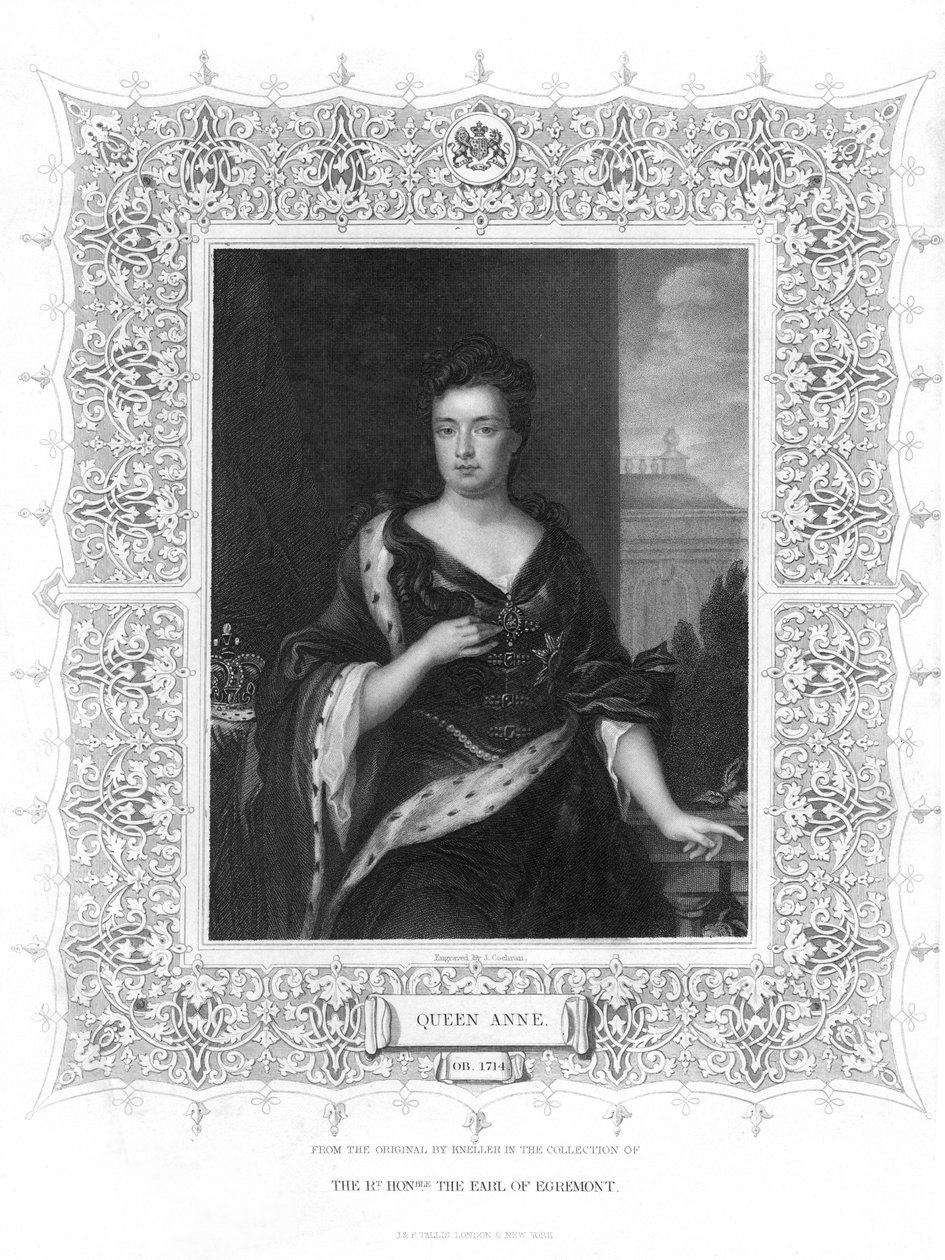 Anne, Nagy-Britannia királynője, 19. század. alkotó: J. Cochran