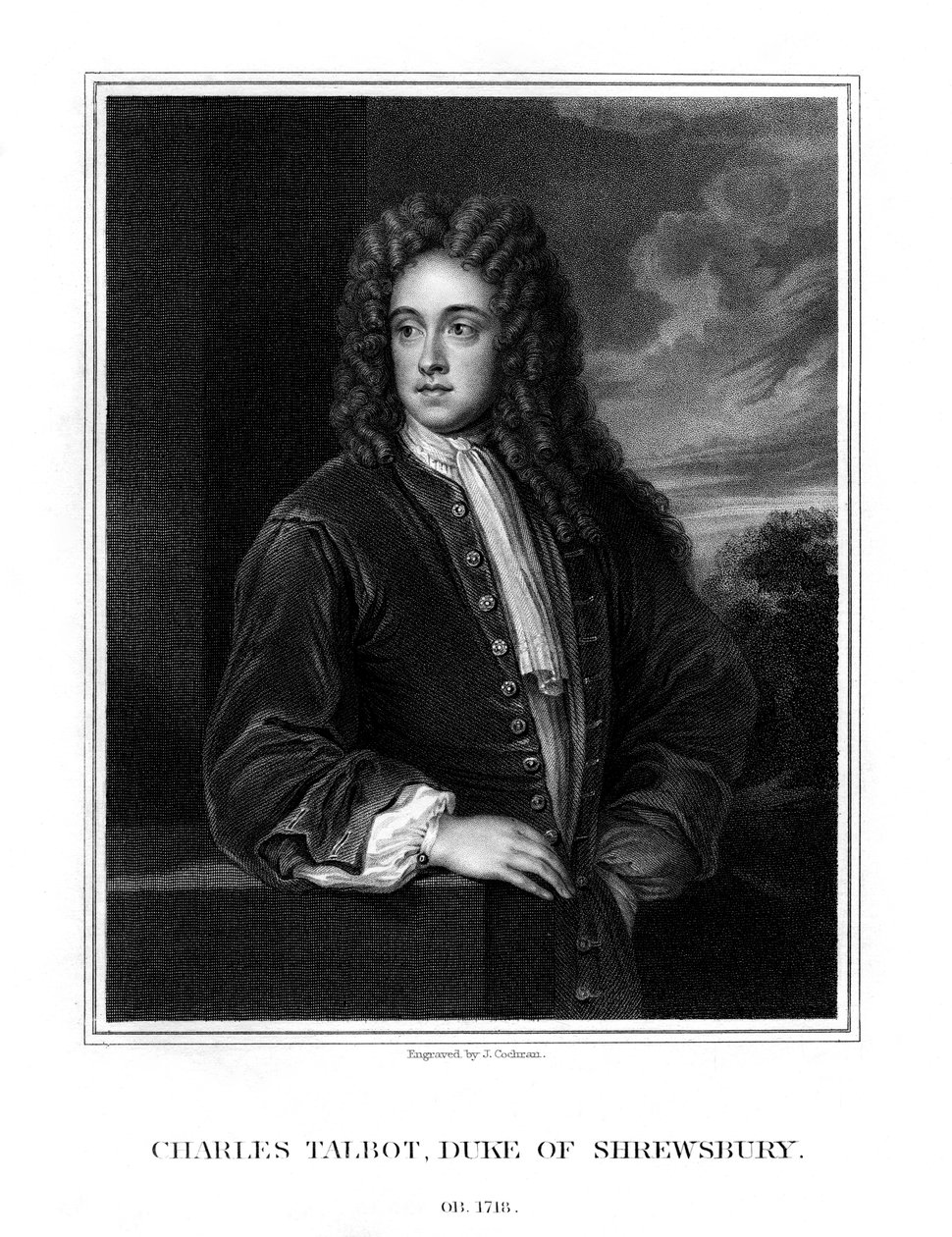 Charles Talbot, Shrewsbury első hercege, brit politikus, 1831 alkotó: J. Cochran