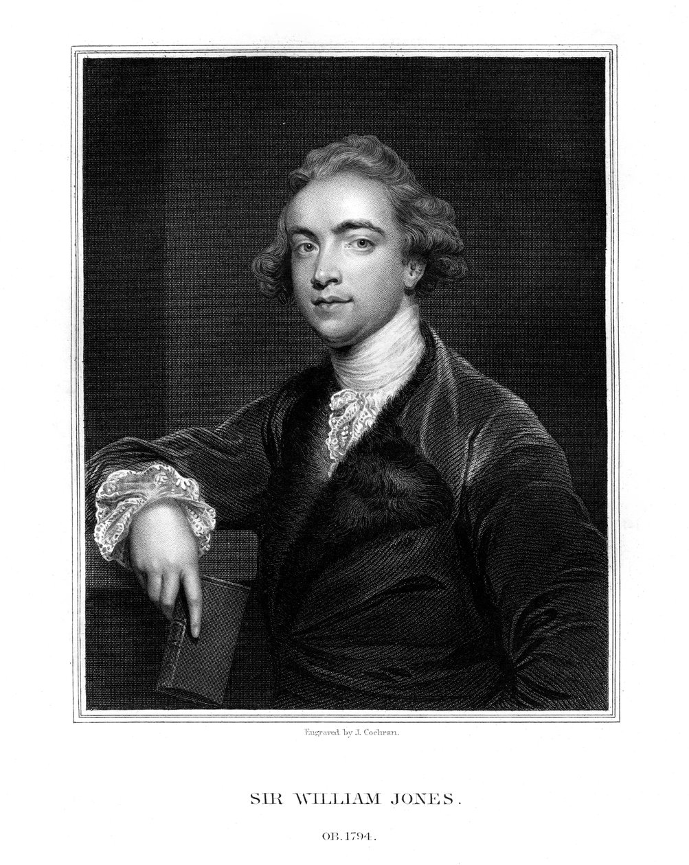 Sir William Jones angol orientalista, filológus és jogtudós, 1832. alkotó: J. Cochran