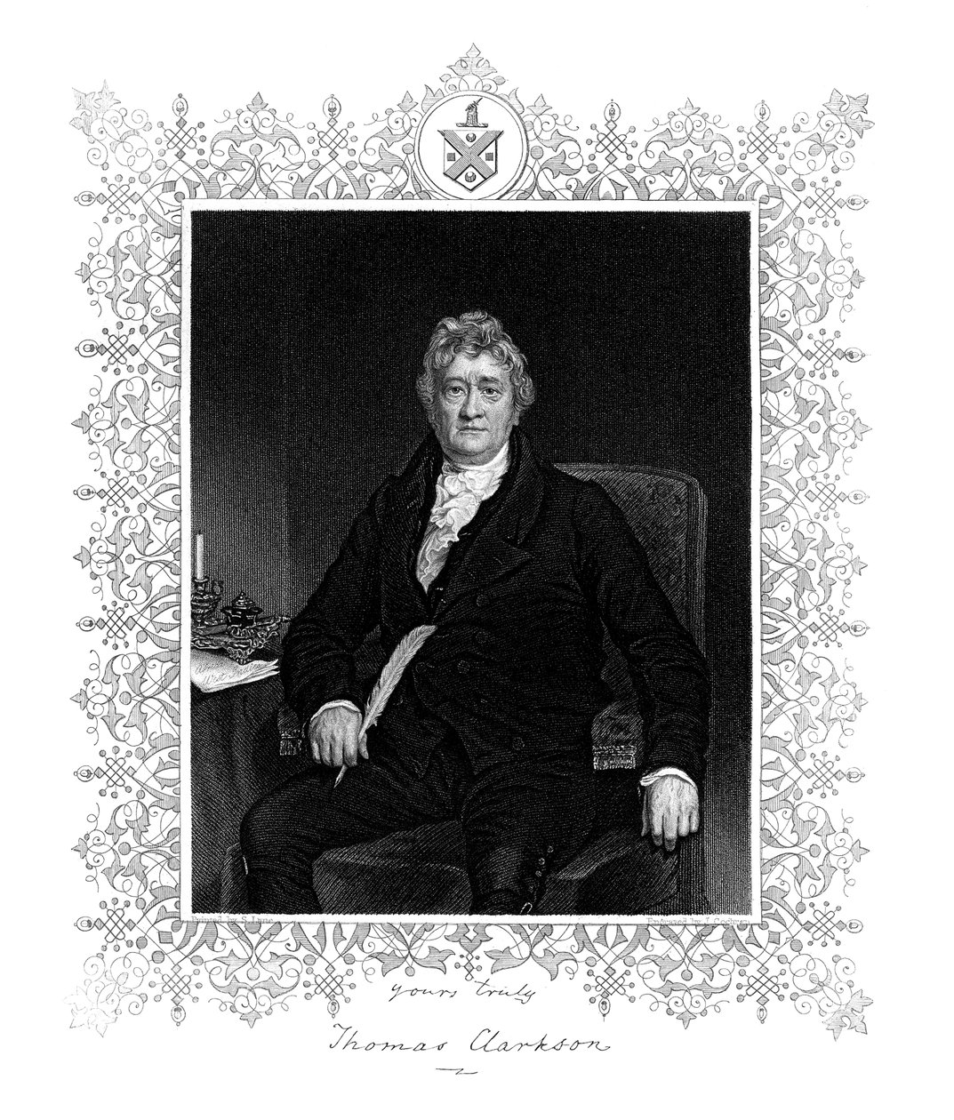 Thomas Clarkson, angol politikus és rabszolgaság-ellenes kampányoló, 19. század. alkotó: J. Cochran