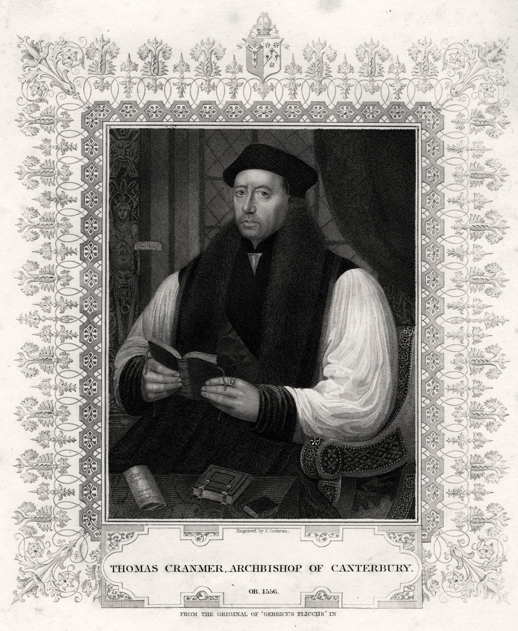 Thomas Cranmer, Canterbury érseke, XIX alkotó: J. Cochran