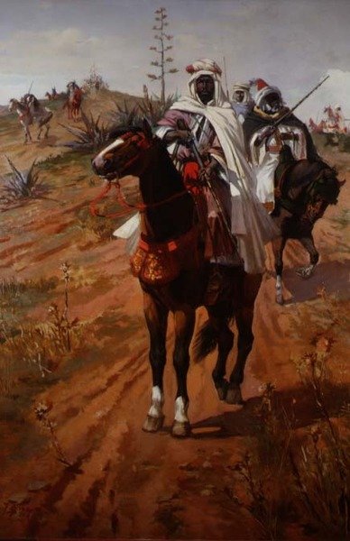 Az arab lovasok alkotó: J. Colaco