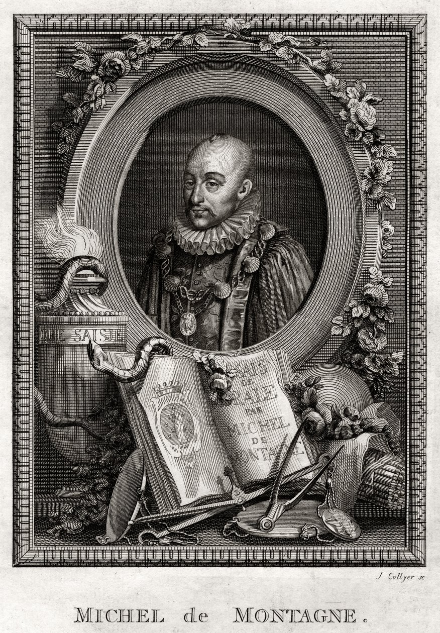 Michel de Montaigne, 1775 alkotó: J. Collyer