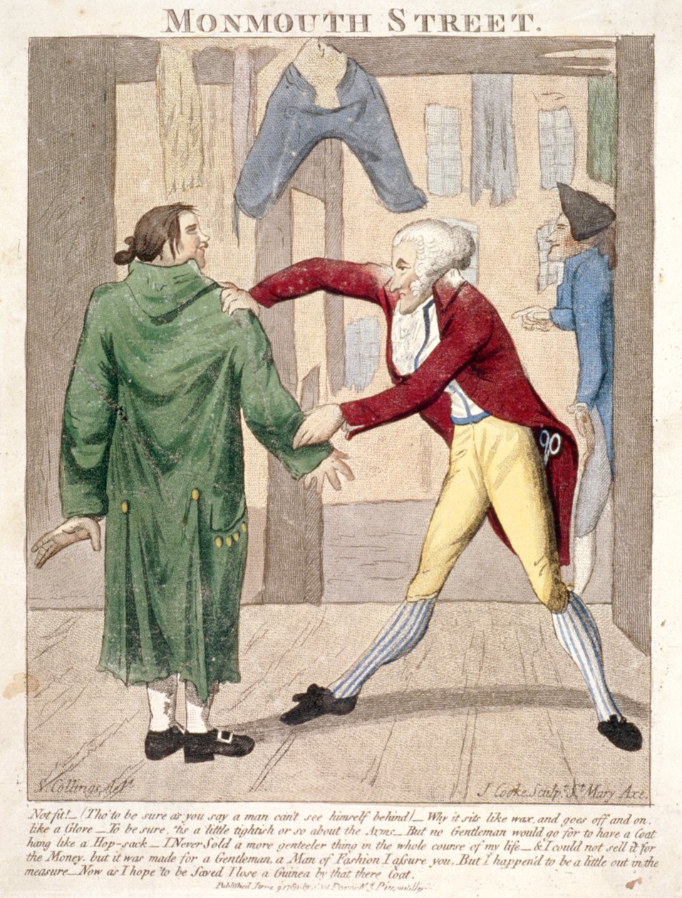 – A Monmouth Street. Nem alkalmas! ...”, 1789 alkotó: J Cooke