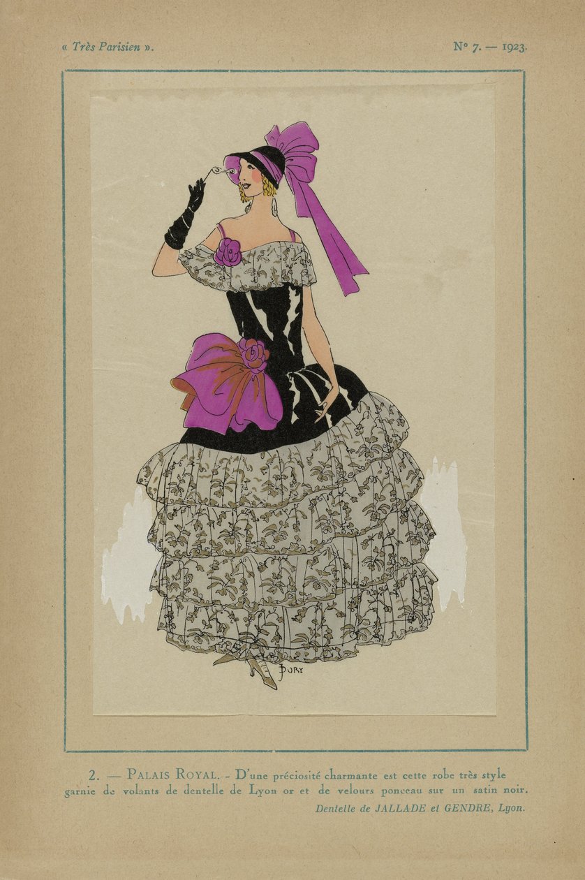 Nagyon párizsi, 1923, 7. sz.: 2 - KIRÁLYI PALOTA. - Elbűvölően értékes... alkotó: J. Dory