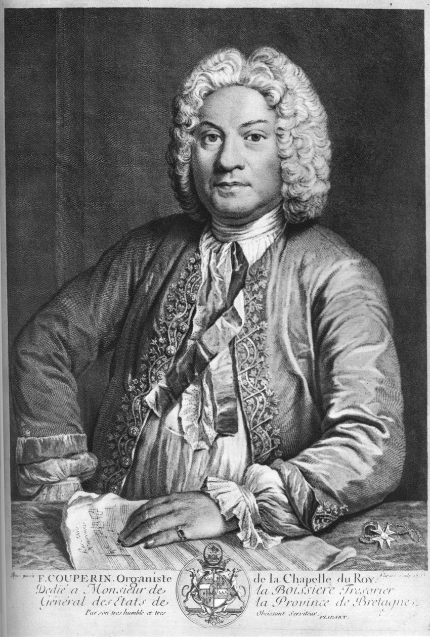 François Couperin francia barokk zeneszerző, orgonista és csembalóművész, 1735 alkotó: J Flippart