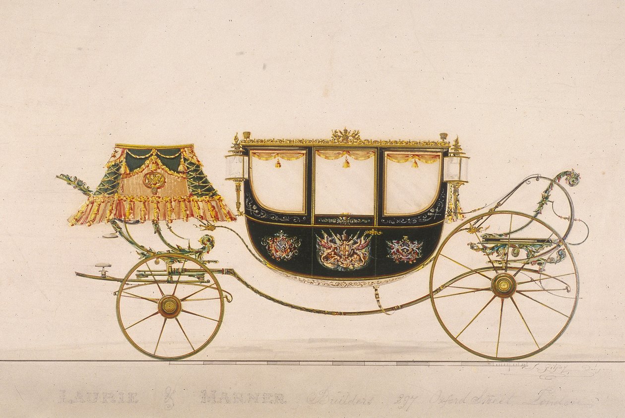 William Hunter polgármester polgári kocsija, 1851 alkotó: J Gilfoy
