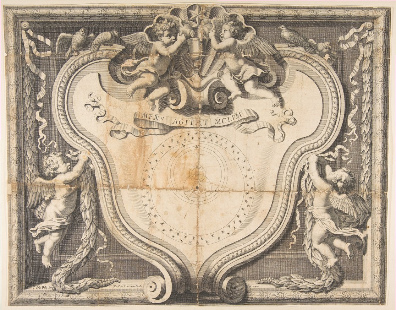 A kopernikuszi rendszer, kb. 1639. alkotó: J Girardin