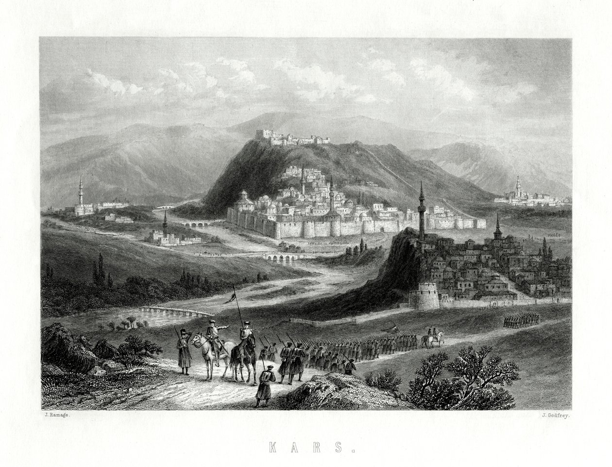 Kars, Törökország, 19. század alkotó: J. Godfrey