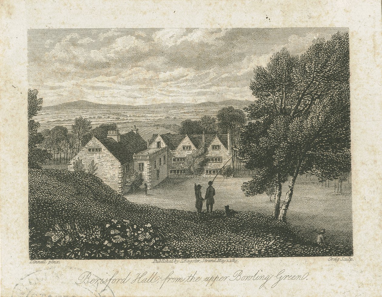 Dovedale - Beresford Hall: acélmetszet, nd [1815] (nyomtatás) alkotó: J. Greig