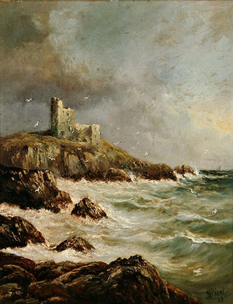 Romos kastély a Rocky Shore-on alkotó: J. H. Blunt