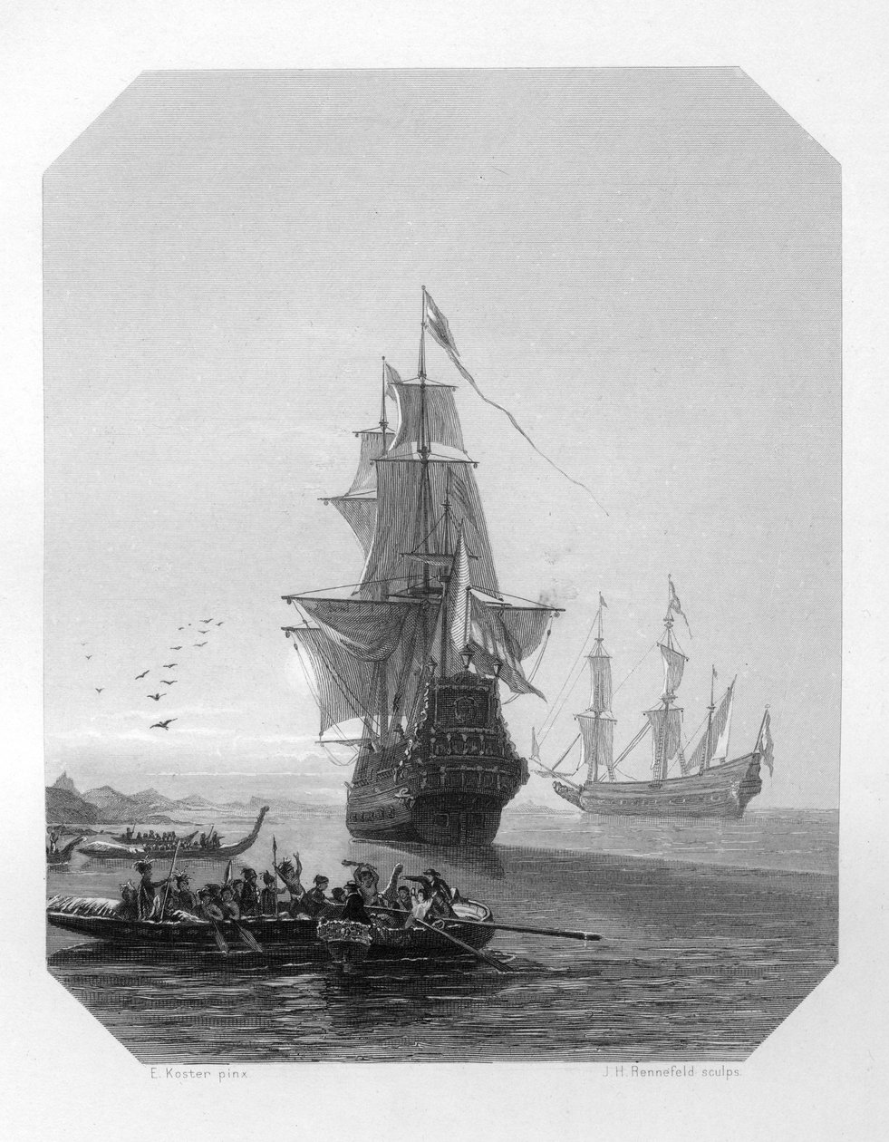 Abel Tasman, 17. századi holland tengerész, felfedező és kereskedő, 1870 alkotó: J. H. Rennefeld