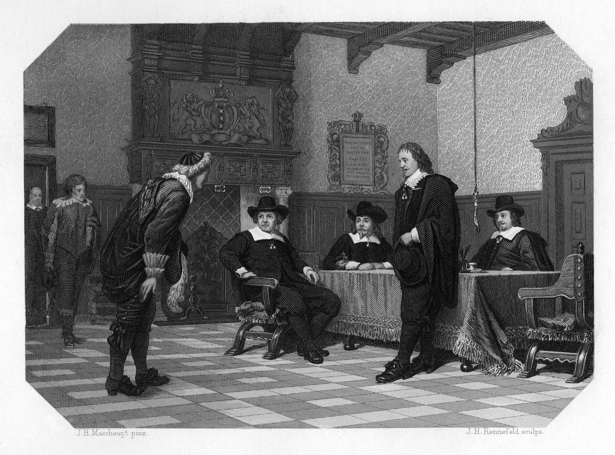 Audiencia az amszterdami polgármesterek és polgármesterek tanácsával, 1653 c1870 alkotó: J. H. Rennefeld