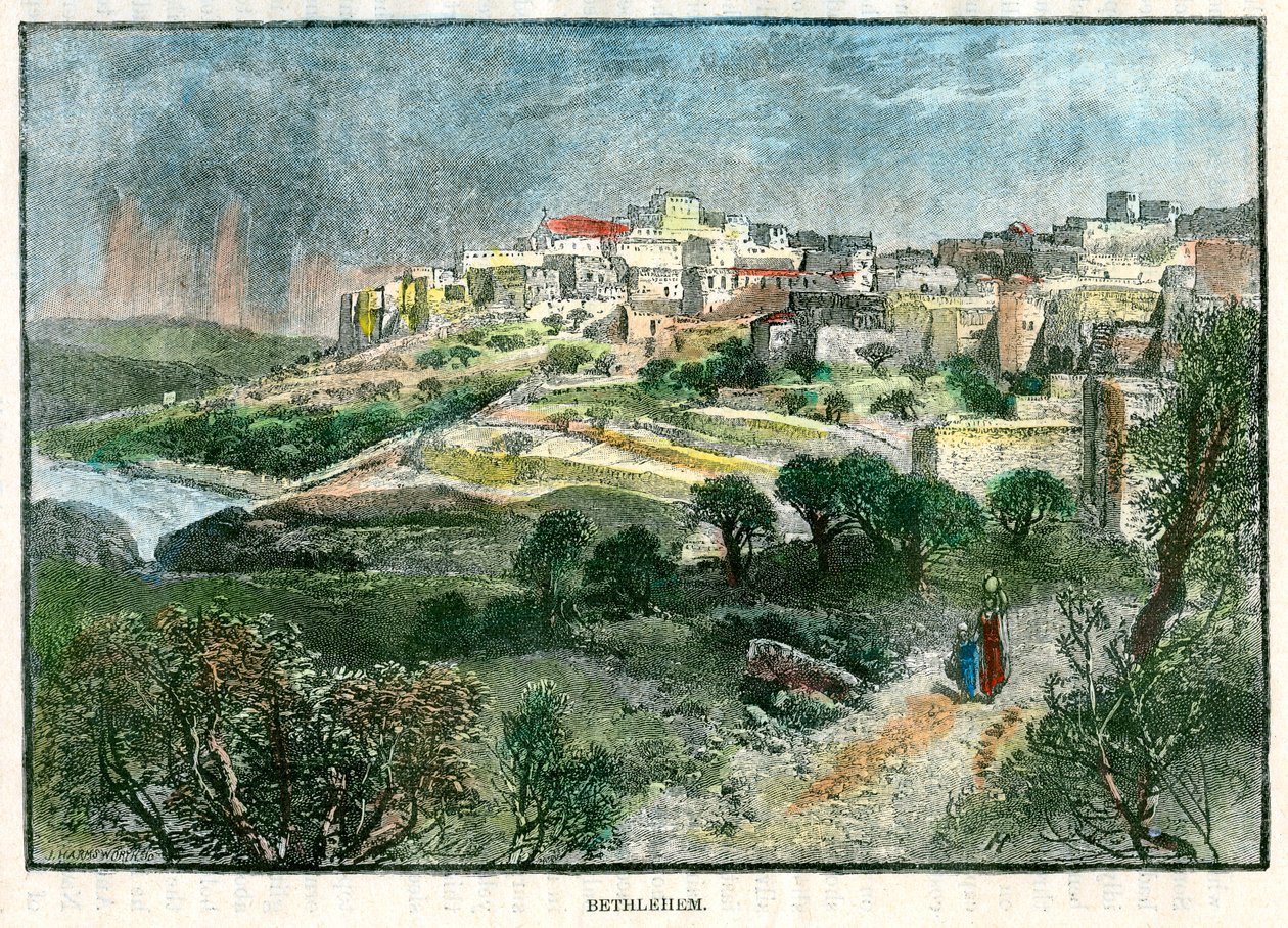 Betlehem, Palesztina, 1885. alkotó: J Harmsworth