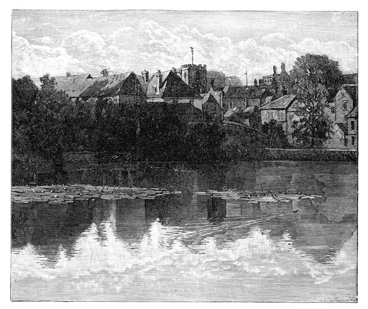 Richard Cobden szülőhelye, Midhurst, Sussex. alkotó: J Harmsworth