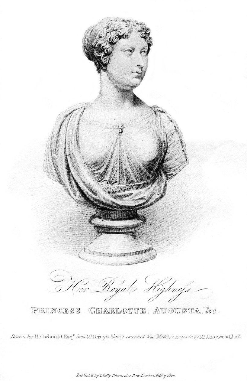 Charlotte Augusta hercegnő, 1820 alkotó: J. Hopwood