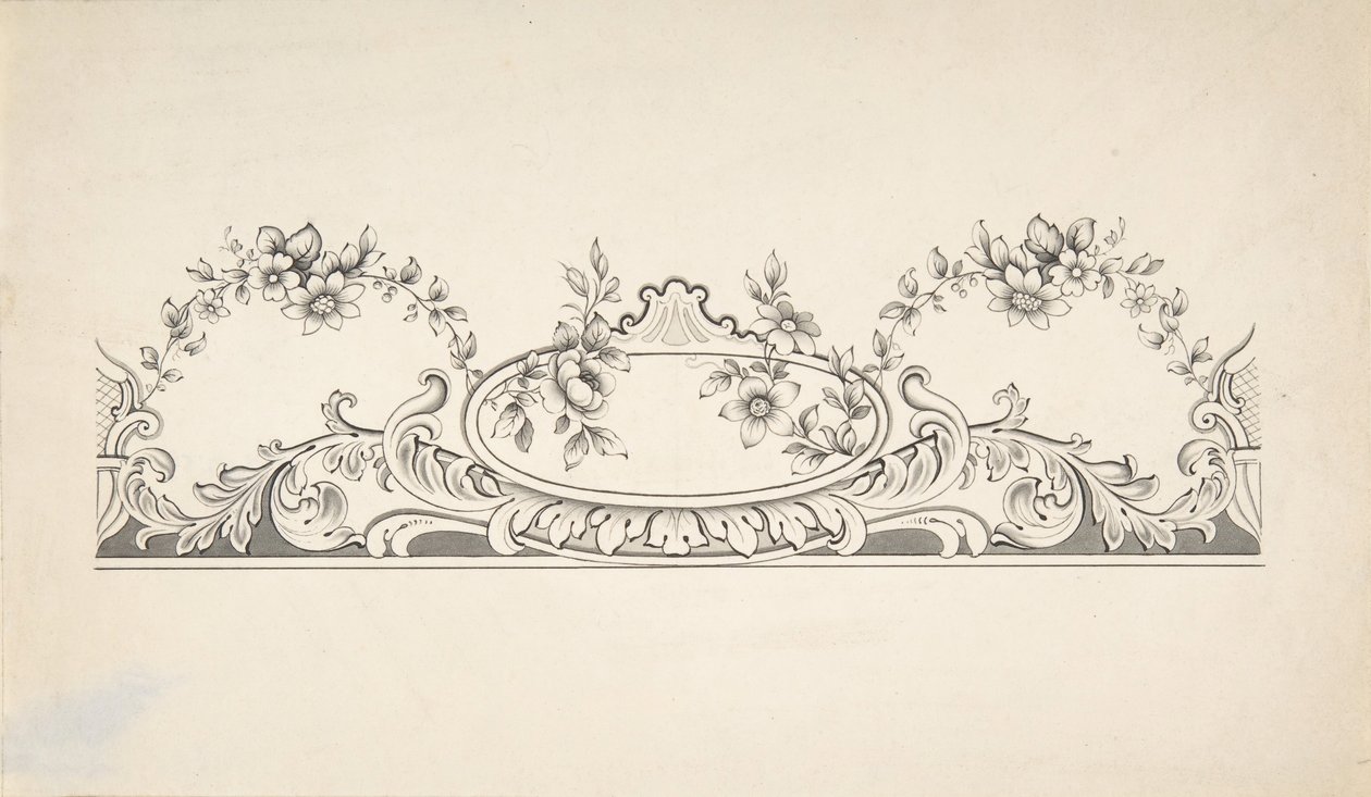 Paneldekorációs terv, 1828-40. alkotó: J Hulme