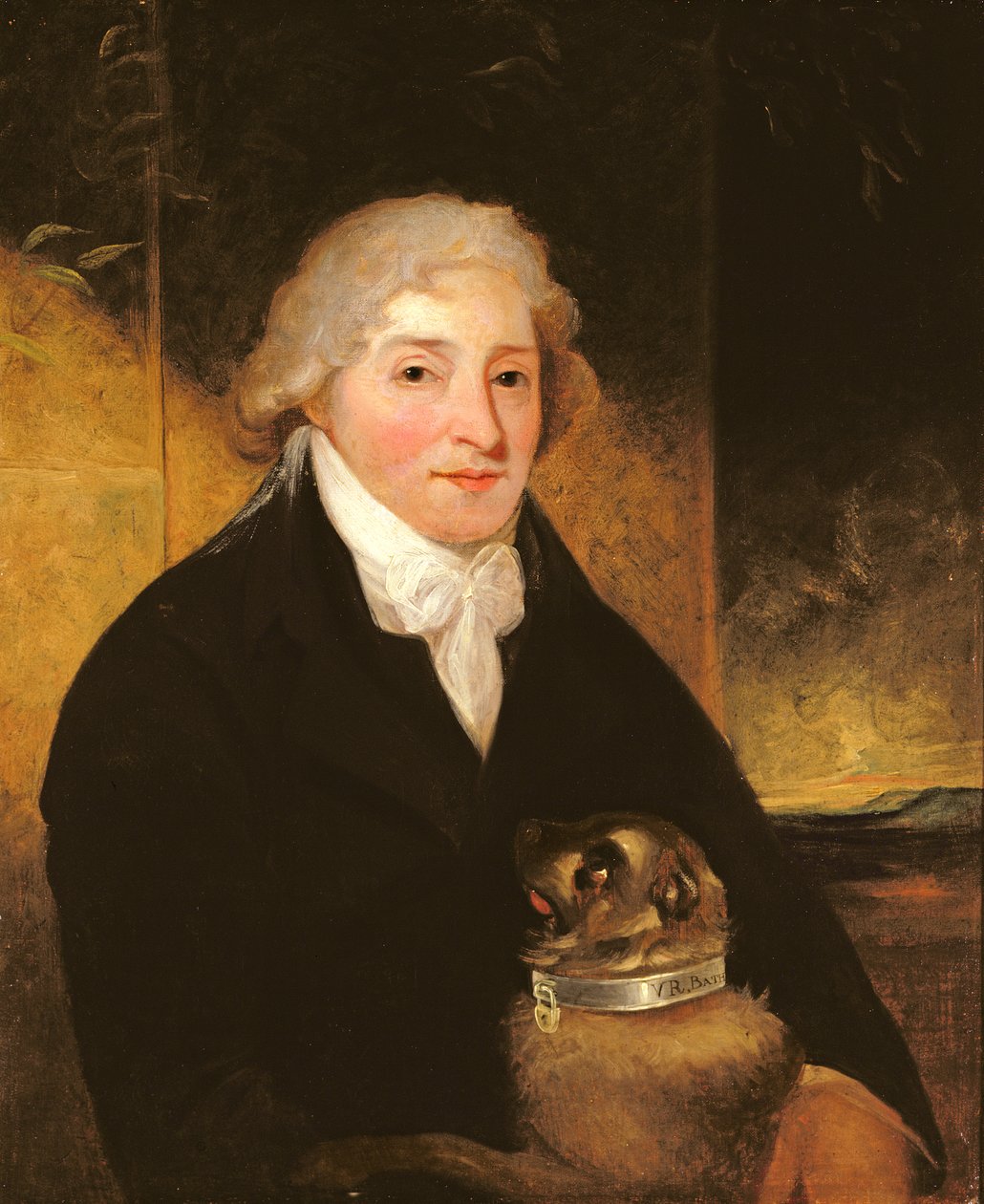 Venanzio Rauzzini Turk kutyájával, 1795 körül alkotó: J. Hutchison