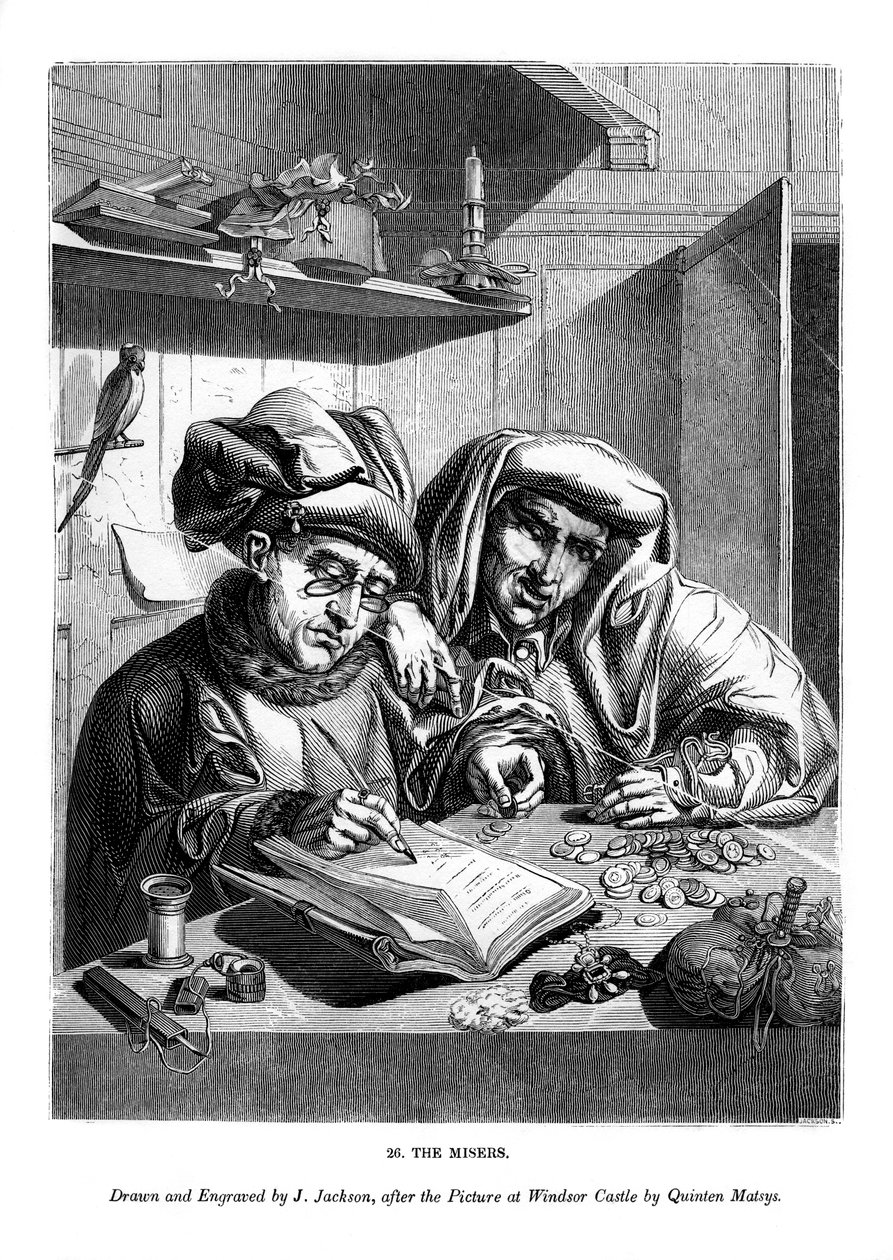 A fösvények, c1480-1530 1843. alkotó: J. Jackson