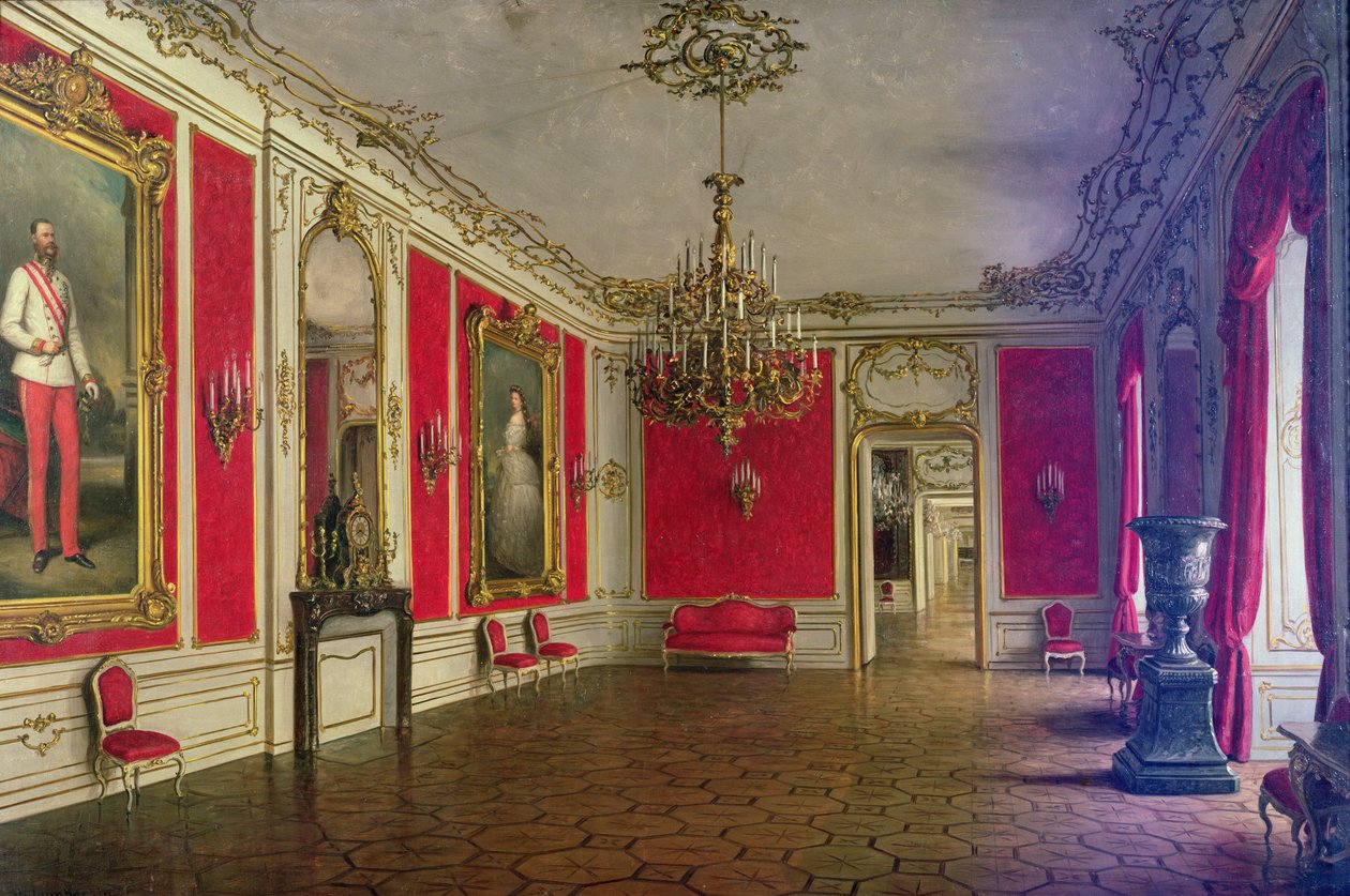 A Hofburg-palota fogadóterme, Bécs alkotó: J. Jaunbersin