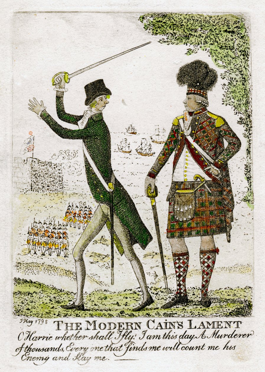 „The Modern Cains Lament”, 1798. alkotó: J Kay