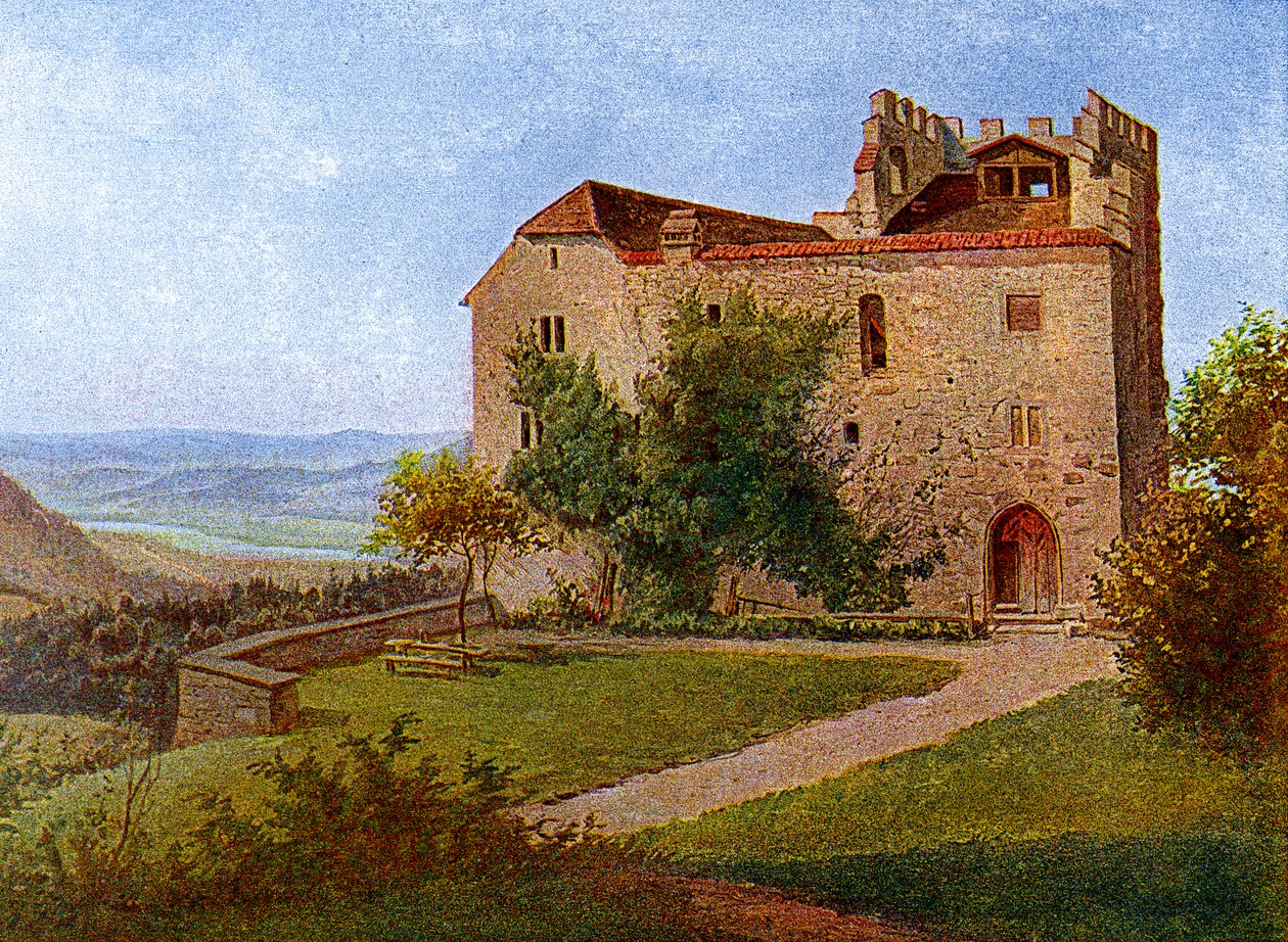 Habsburg-kastély, Aargau közelében, Svájcban, 1902-1903. alkotó: J Lange