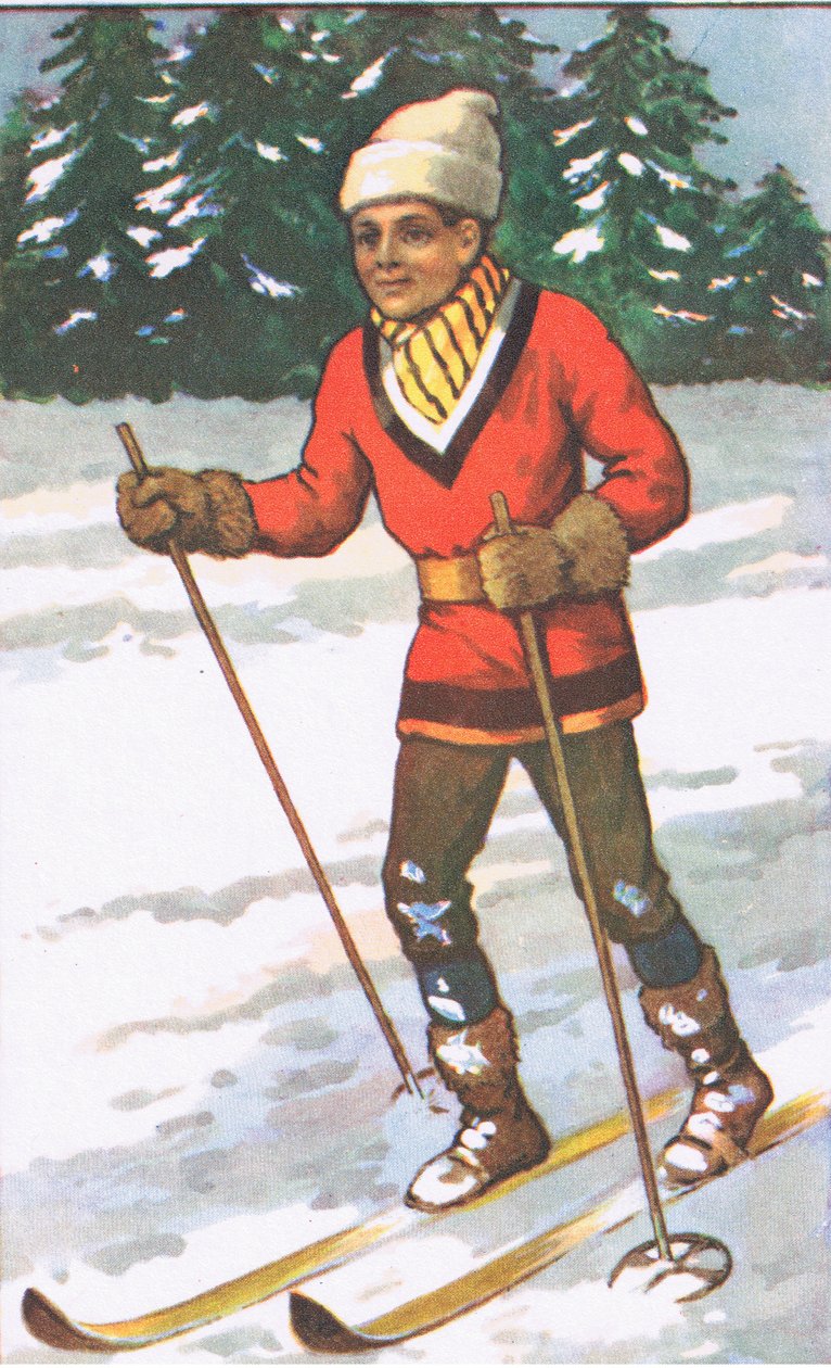 Kanadai fiú, MacMillan iskolai plakátokról, 1950-60-as évek (színes litho) alkotó: J. Macfarlane