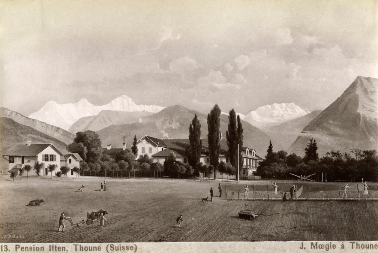 Panzió Liten, Thun, Svájc, 1885. alkotó: J Moegle