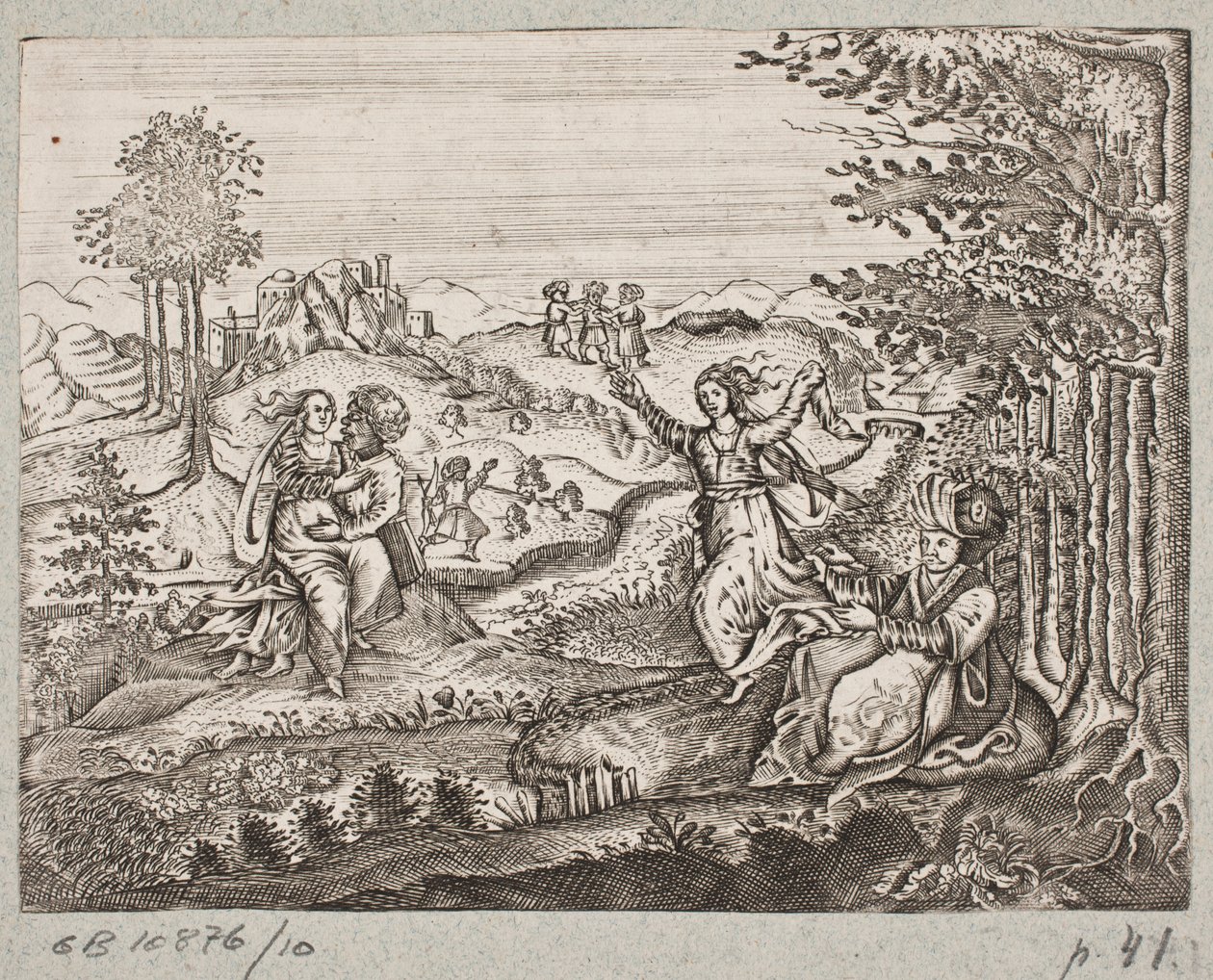 Illusztráció: Adam Olearius: „Perzsa Rosenthal, Schich Saadi zseniális költő […]”, Schleswig 1660 alkotó: J. Muller