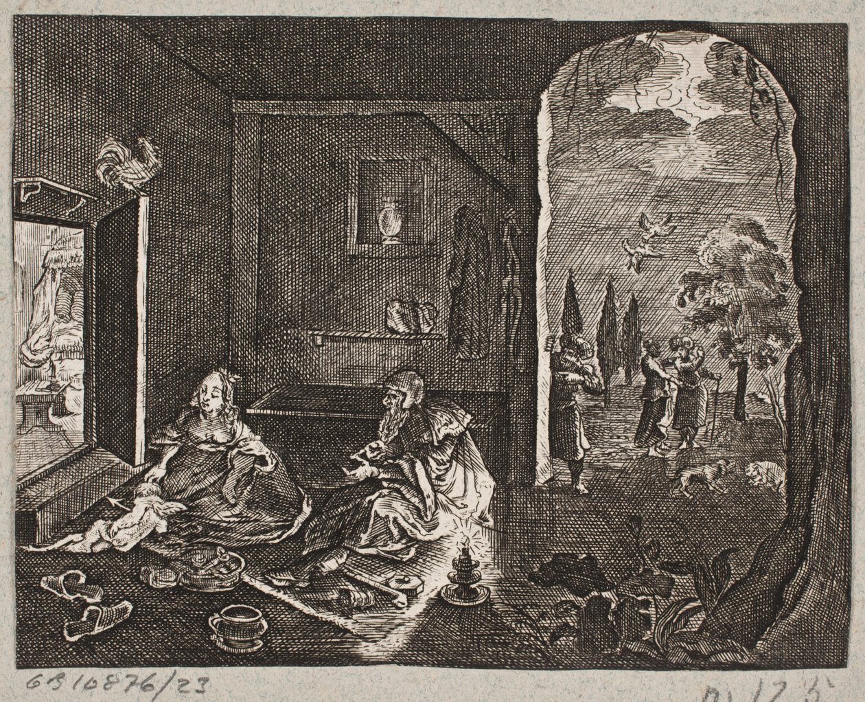 Illusztráció: Adam Olearius: „Perzsa Rosenthal, Schich Saadi zseniális költő […]”, Schleswig 1660 alkotó: J. Muller