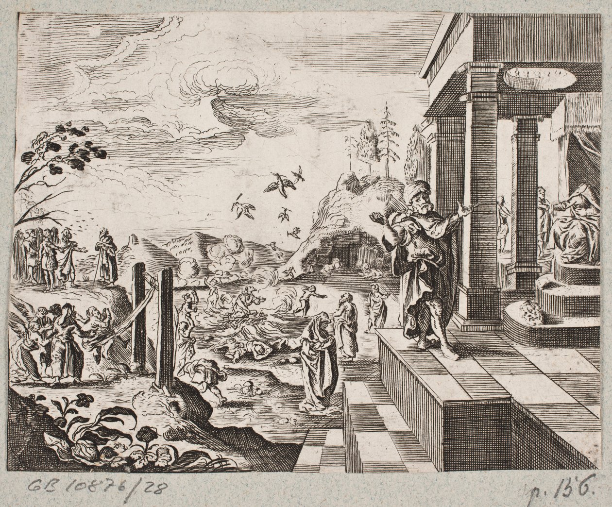 Illusztráció Adam Oleariushoz, „Perzsa Rosenthal, Schich Saadi leleményes költője […]”, Schleswig 1660 alkotó: J. Muller