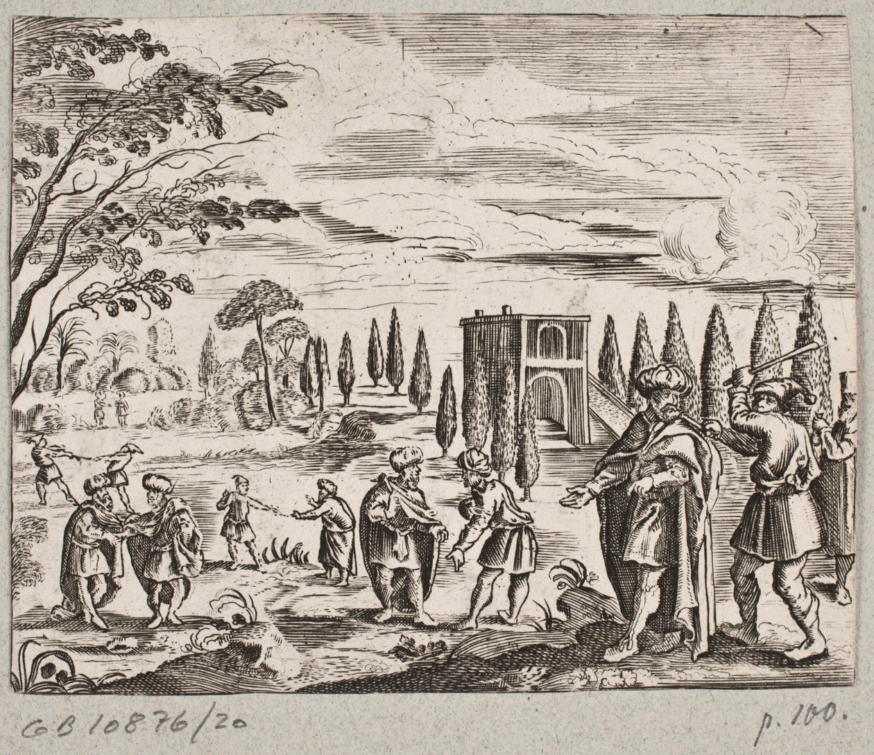 Illusztráció: Adam Olearius: „Perzsa Rosenthal, Schich Saadi zseniális költő […]”, Schleswig 1660 alkotó: J. Muller