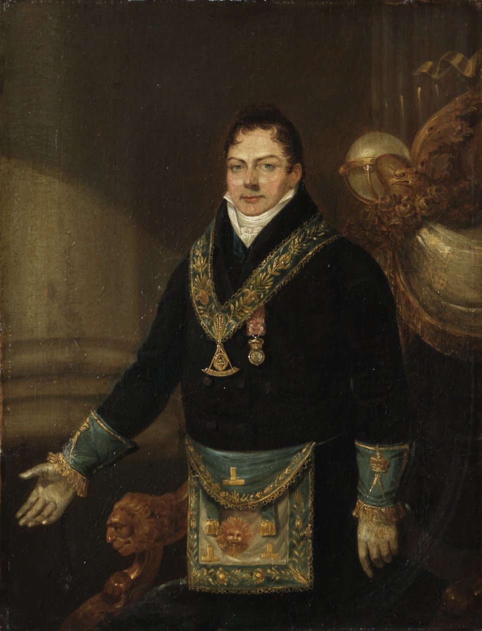 Augustus Frederick, Sussex hercege, mint nagymester, 1827 alkotó: J. Naish