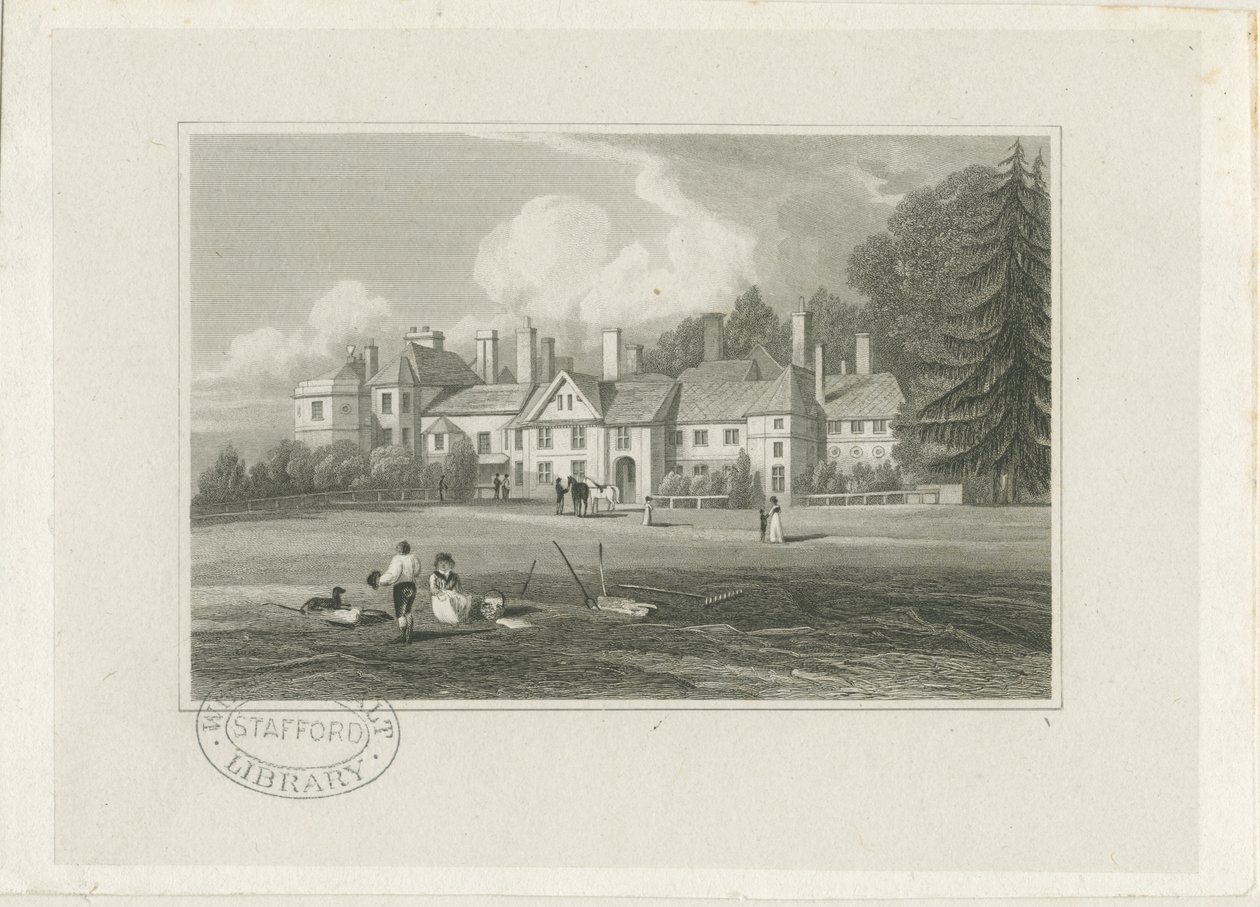 Hagley Hall: metszet, nd [1780-1847] alkotó: John Preston Neale