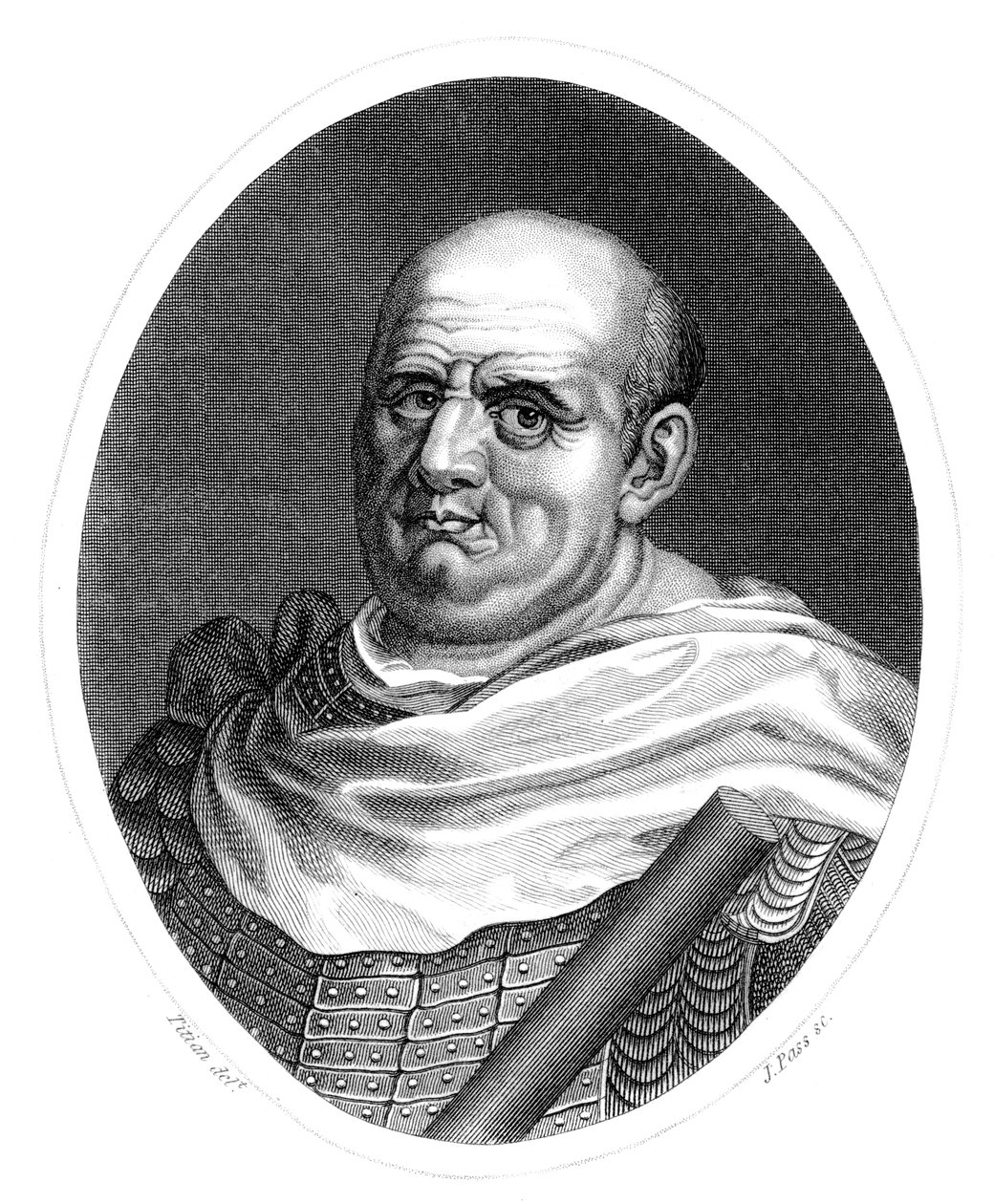 Vespasianus Caesar, római császár. alkotó: J. Pass