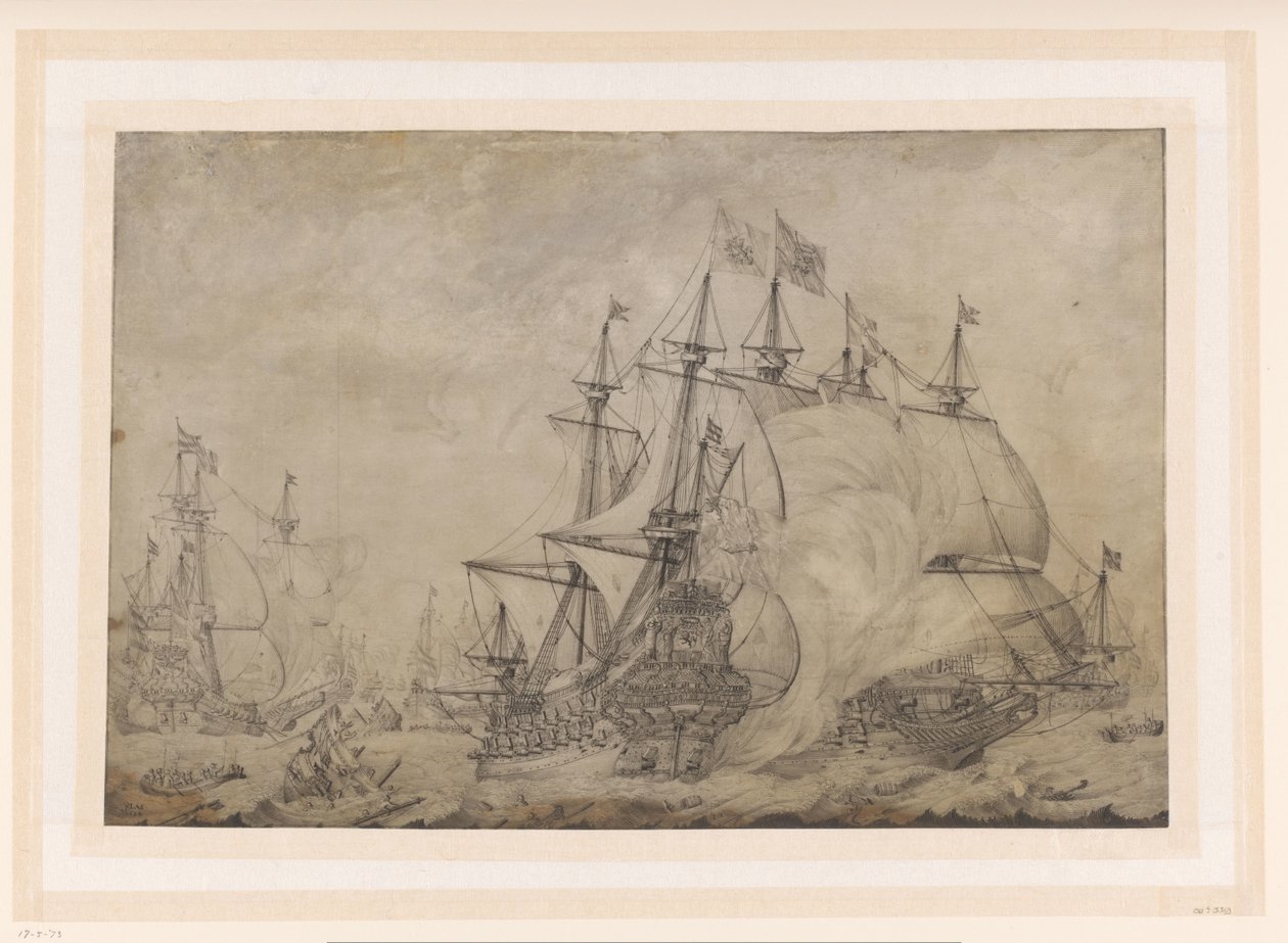 Terheidei csata, 1653 alkotó: J. Plas