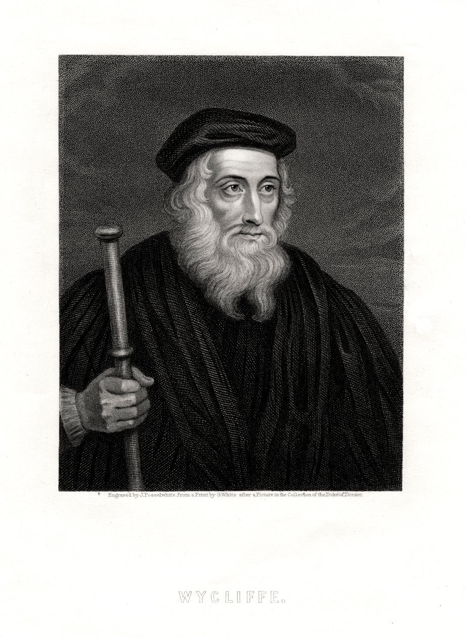 John Wycliffe, angol teológus, XIX alkotó: J. Posselwhite