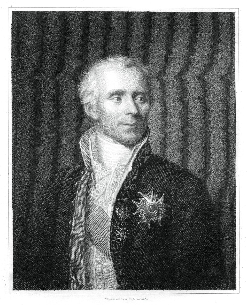 Pierre Simon Laplace francia matematikus és csillagász, 1833. alkotó: J. Posselwhite