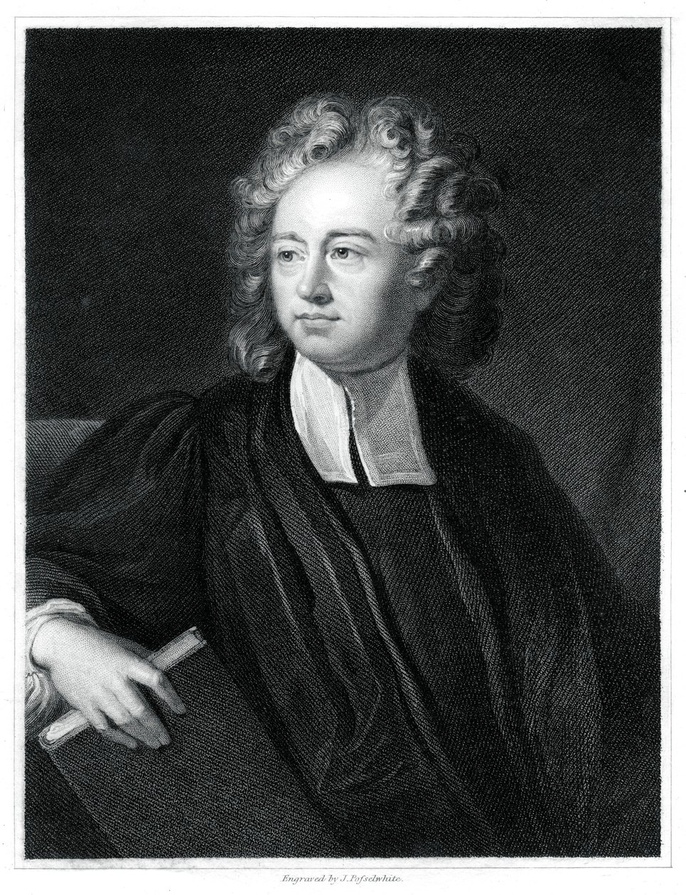 Richard Bentley angol teológus, klasszikus tudós és kritikus, 1834. alkotó: J. Posselwhite