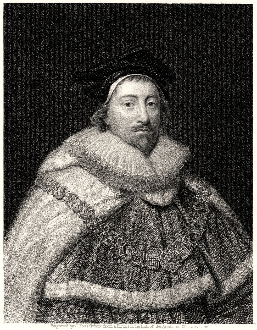 Sir Edward Coke, London Recorder, 19. század alkotó: J. Posselwhite
