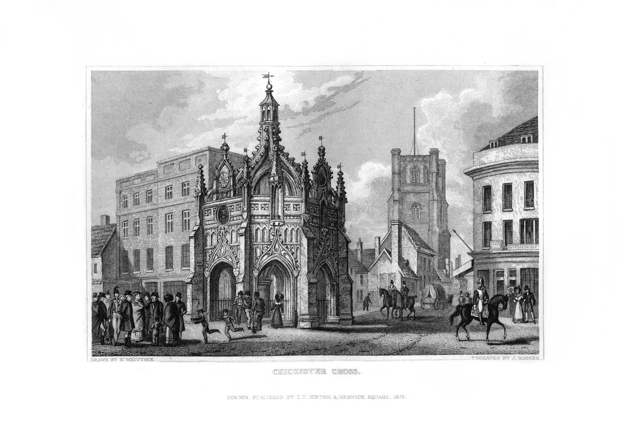 Chichester Cross, Chichester, West Sussex, 1829. alkotó: J. Rogers