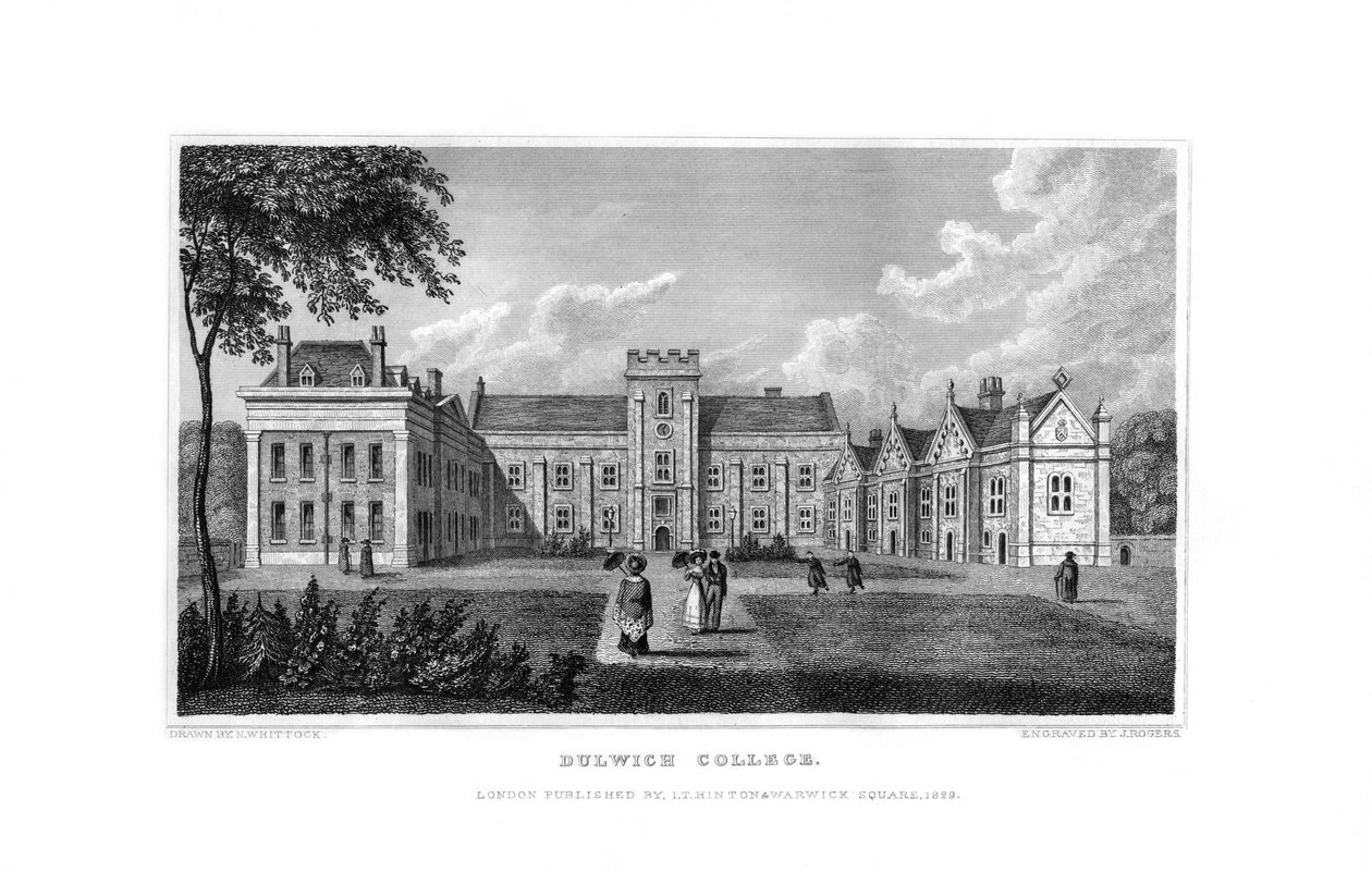 Dulwich College, London, 1829. alkotó: J. Rogers