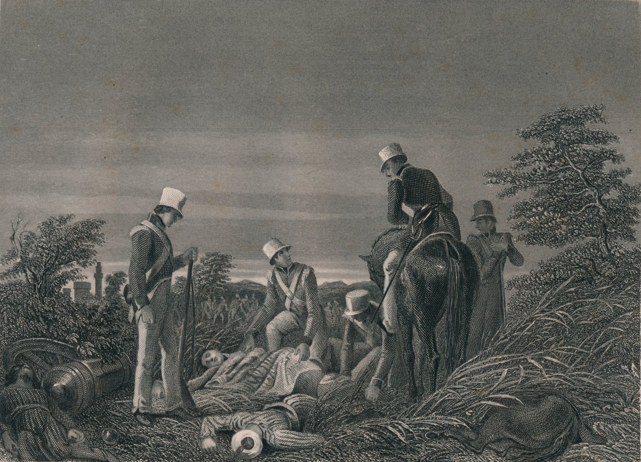 A 24. ezred színeinek megtalálása a chilianwallahi csata után, 1849. január. alkotó: J. Rogers