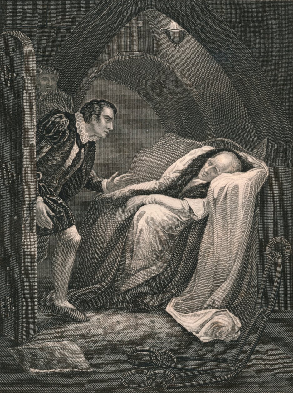 Mortimer halála, 19. század közepe. alkotó: J. Rogers