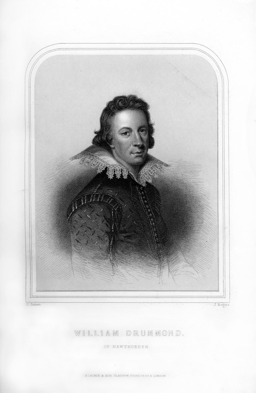 William Drummond skót költő, 1870. alkotó: J. Rogers