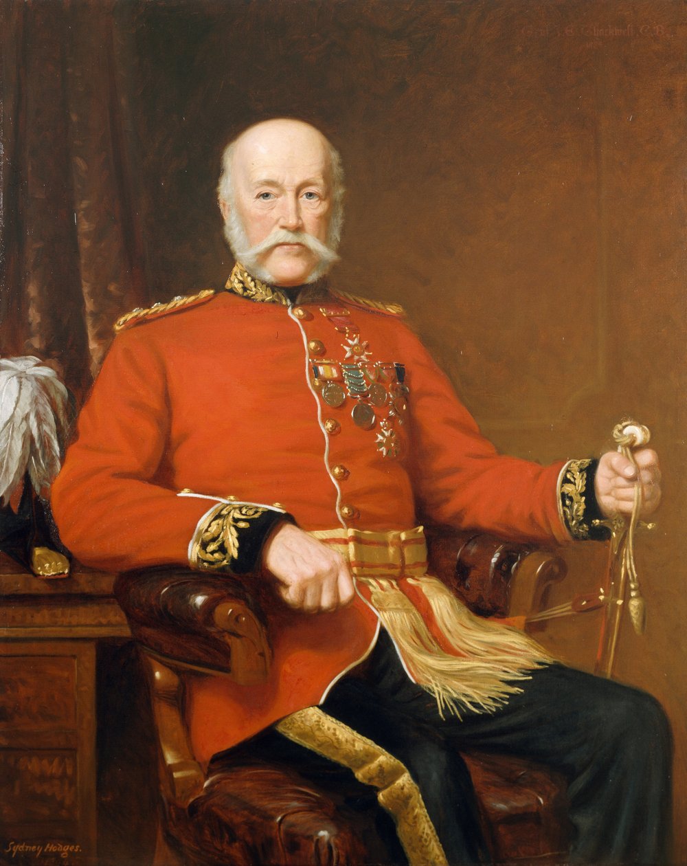 Joseph Edwin Thackwell CB tábornok (1813-1900) 1894 alkotó: J. Sydney Willis Hodges