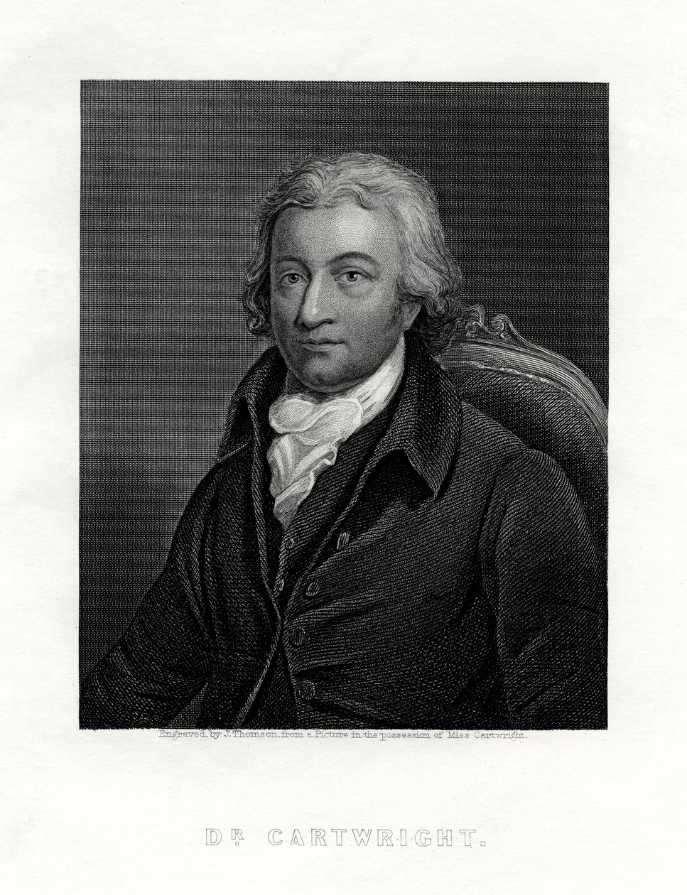 Edmund Cartwright, 1743-1823, brit pap és a hatalmi szövőszék feltalálója, alkotó: J. Thomson