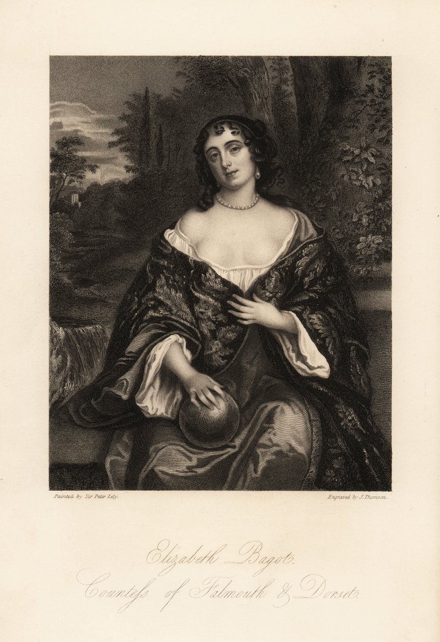 Elizabeth Bagot, vagy Mary, Falmouth és Dorset grófnője, Charles Berkeley felesége alkotó: J. Thomson