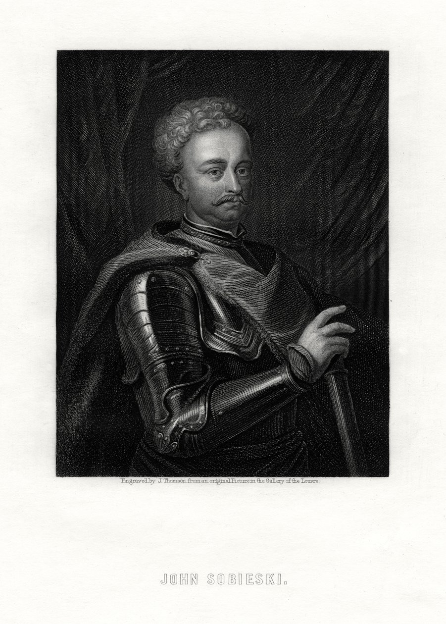 Jan III Sobieski, a Lengyel-Litván Nemzetközösség uralkodója, XIX. alkotó: J. Thomson